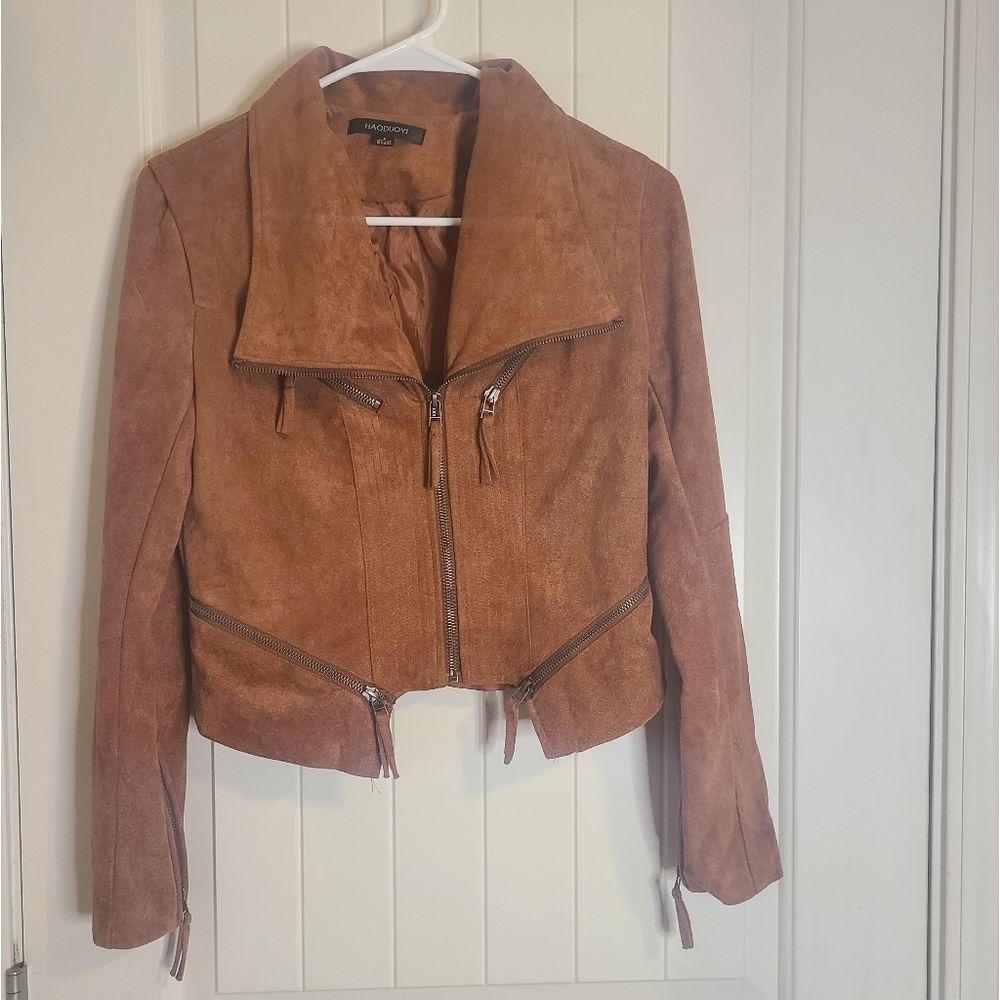 Suede Rust Jacket Size Small - Picture 2 of 4